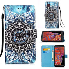 Funda de Cuero Cartera con Soporte Patron de Moda Carcasa Y02B para Samsung Galaxy XCover 5 SM-G525F Multicolor