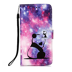 Funda de Cuero Cartera con Soporte Patron de Moda Carcasa Y02B para Xiaomi Mi 11T 5G Morado