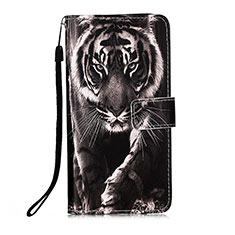 Funda de Cuero Cartera con Soporte Patron de Moda Carcasa Y02B para Xiaomi Poco M4 Pro 4G Negro