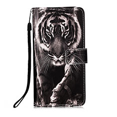 Funda de Cuero Cartera con Soporte Patron de Moda Carcasa Y02B para Xiaomi Poco X3 NFC Negro