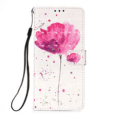 Funda de Cuero Cartera con Soporte Patron de Moda Carcasa Y03B para Samsung Galaxy A03s Rosa