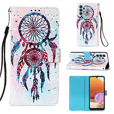 Funda de Cuero Cartera con Soporte Patron de Moda Carcasa Y03B para Samsung Galaxy A32 4G Vistoso