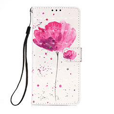 Funda de Cuero Cartera con Soporte Patron de Moda Carcasa Y03B para Samsung Galaxy M02 Rosa