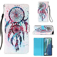 Funda de Cuero Cartera con Soporte Patron de Moda Carcasa Y03B para Samsung Galaxy Note 20 5G Multicolor