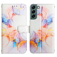 Funda de Cuero Cartera con Soporte Patron de Moda Carcasa Y03B para Samsung Galaxy S21 FE 5G Vistoso