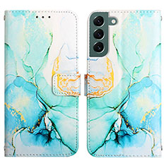 Funda de Cuero Cartera con Soporte Patron de Moda Carcasa Y03B para Samsung Galaxy S23 5G Verde