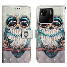 Funda de Cuero Cartera con Soporte Patron de Moda Carcasa Y03B para Xiaomi POCO C3 Multicolor