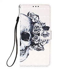 Funda de Cuero Cartera con Soporte Patron de Moda Carcasa Y03B para Xiaomi Poco M2 Pro Negro