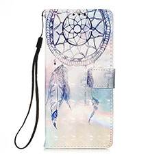 Funda de Cuero Cartera con Soporte Patron de Moda Carcasa Y03B para Xiaomi Poco X3 NFC Azul Claro