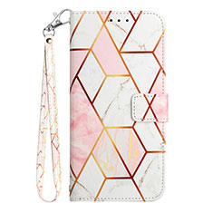 Funda de Cuero Cartera con Soporte Patron de Moda Carcasa Y04B para Huawei Honor Magic5 Pro 5G Blanco