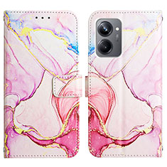 Funda de Cuero Cartera con Soporte Patron de Moda Carcasa Y04B para Realme 10 Pro 5G Rosa