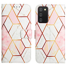 Funda de Cuero Cartera con Soporte Patron de Moda Carcasa Y05B para Samsung Galaxy A03s Multicolor