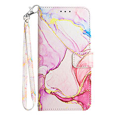 Funda de Cuero Cartera con Soporte Patron de Moda Carcasa Y05B para Samsung Galaxy S20 FE 4G Rosa