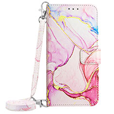 Funda de Cuero Cartera con Soporte Patron de Moda Carcasa YB1 para Nokia C02 Rosa