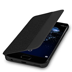 Funda de Cuero Cartera para Huawei P10 Negro