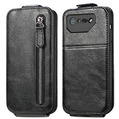 Funda de Cuero Flip para Asus ROG Phone 7 Negro