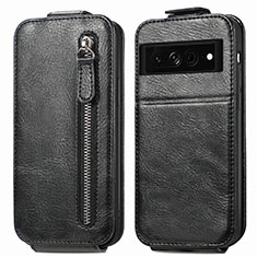 Funda de Cuero Flip para Google Pixel 7 5G Negro