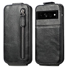 Funda de Cuero Flip para Google Pixel 7a 5G Negro