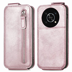 Funda de Cuero Flip para Huawei Enjoy 50 Pro Oro Rosa