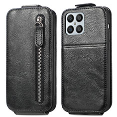 Funda de Cuero Flip para Huawei Honor X8 4G Negro