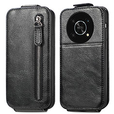 Funda de Cuero Flip para Huawei Honor X9 5G Negro