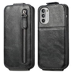 Funda de Cuero Flip para Motorola Moto Edge (2022) 5G Negro