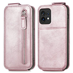 Funda de Cuero Flip para Motorola Moto Edge 40 Pro 5G Oro Rosa