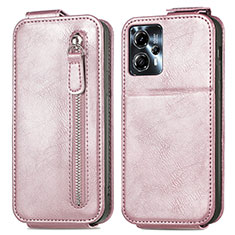 Funda de Cuero Flip para Motorola Moto G13 Oro Rosa