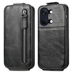 Funda de Cuero Flip para OnePlus Ace 2V 5G Negro