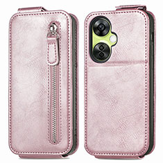 Funda de Cuero Flip para OnePlus Nord CE 3 Lite 5G Oro Rosa