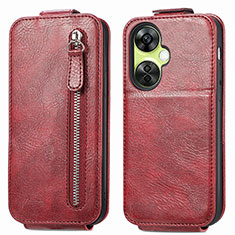 Funda de Cuero Flip para OnePlus Nord N30 5G Rojo