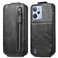 Funda de Cuero Flip para Realme C31 Negro