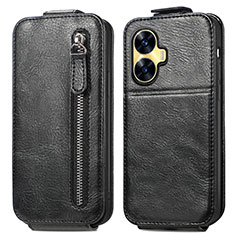 Funda de Cuero Flip para Realme Narzo N55 Negro