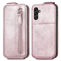 Funda de Cuero Flip para Samsung Galaxy A04s Oro Rosa