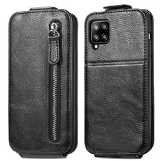 Funda de Cuero Flip para Samsung Galaxy A42 5G Negro