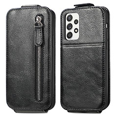 Funda de Cuero Flip para Samsung Galaxy A52s 5G Negro