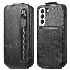 Funda de Cuero Flip para Samsung Galaxy S22 Plus 5G Negro