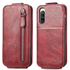 Funda de Cuero Flip para Sony Xperia 10 IV SO-52C Rojo