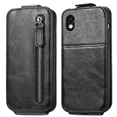 Funda de Cuero Flip para Sony Xperia Ace III Negro