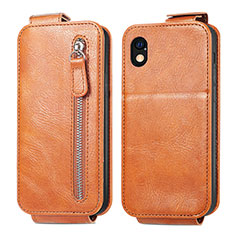 Funda de Cuero Flip para Sony Xperia Ace III SOG08 Marron