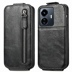 Funda de Cuero Flip para Vivo Y77e t1 Negro