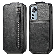 Funda de Cuero Flip para Xiaomi Mi 12 5G Negro