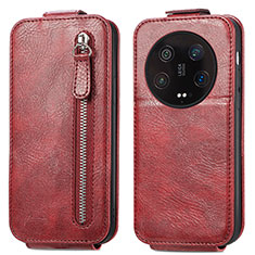 Funda de Cuero Flip para Xiaomi Mi 13 Ultra 5G Rojo