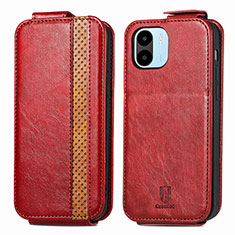 Funda de Cuero Flip para Xiaomi Poco C51 Rojo