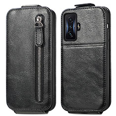 Funda de Cuero Flip para Xiaomi Poco F4 GT 5G Negro