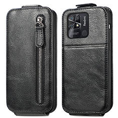 Funda de Cuero Flip para Xiaomi Redmi 10 Power Negro