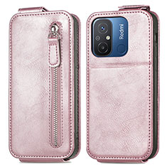 Funda de Cuero Flip para Xiaomi Redmi 11A 4G Oro Rosa