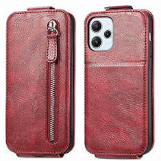 Funda de Cuero Flip para Xiaomi Redmi 12 4G Rojo