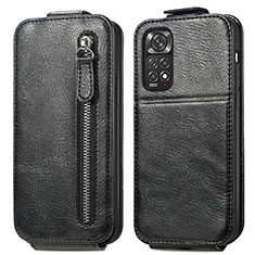 Funda de Cuero Flip para Xiaomi Redmi Note 11 4G (2022) Negro