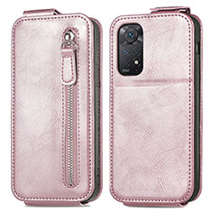 Funda de Cuero Flip para Xiaomi Redmi Note 12 Pro 4G Oro Rosa